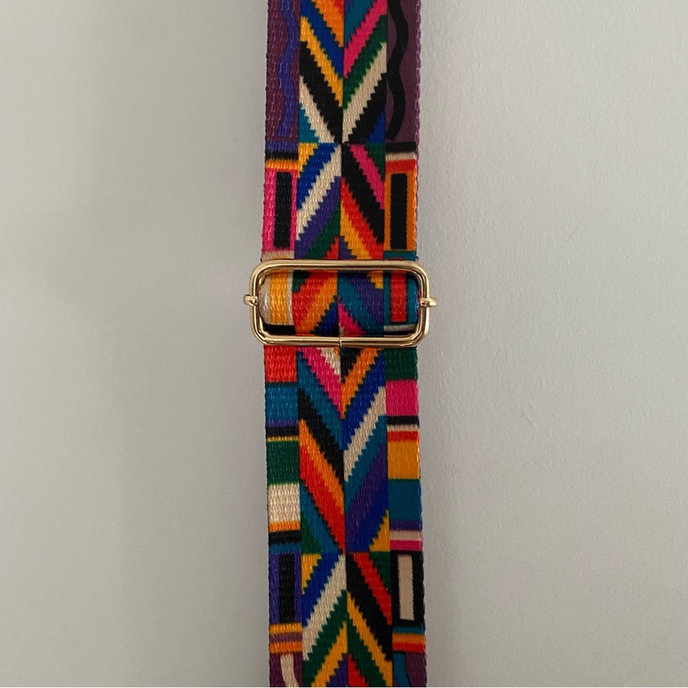 Rainbow adjustable crossbody bag strap